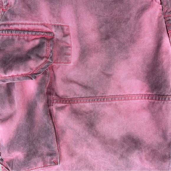 Y2K Reworked Overdyed Cargo Utility Shorts Distressed - Picture 9 of 11